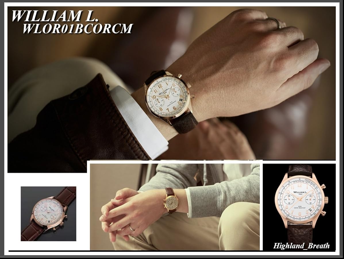 Amazon | WLOR01BCORCMウィリアムエル腕時計 William L.1985